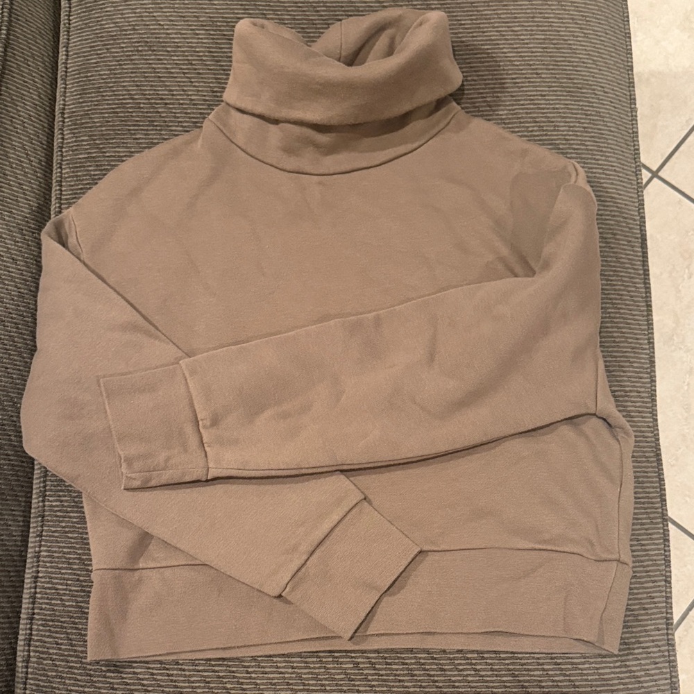 Zara Women's Taupe Turtleneck Sweater